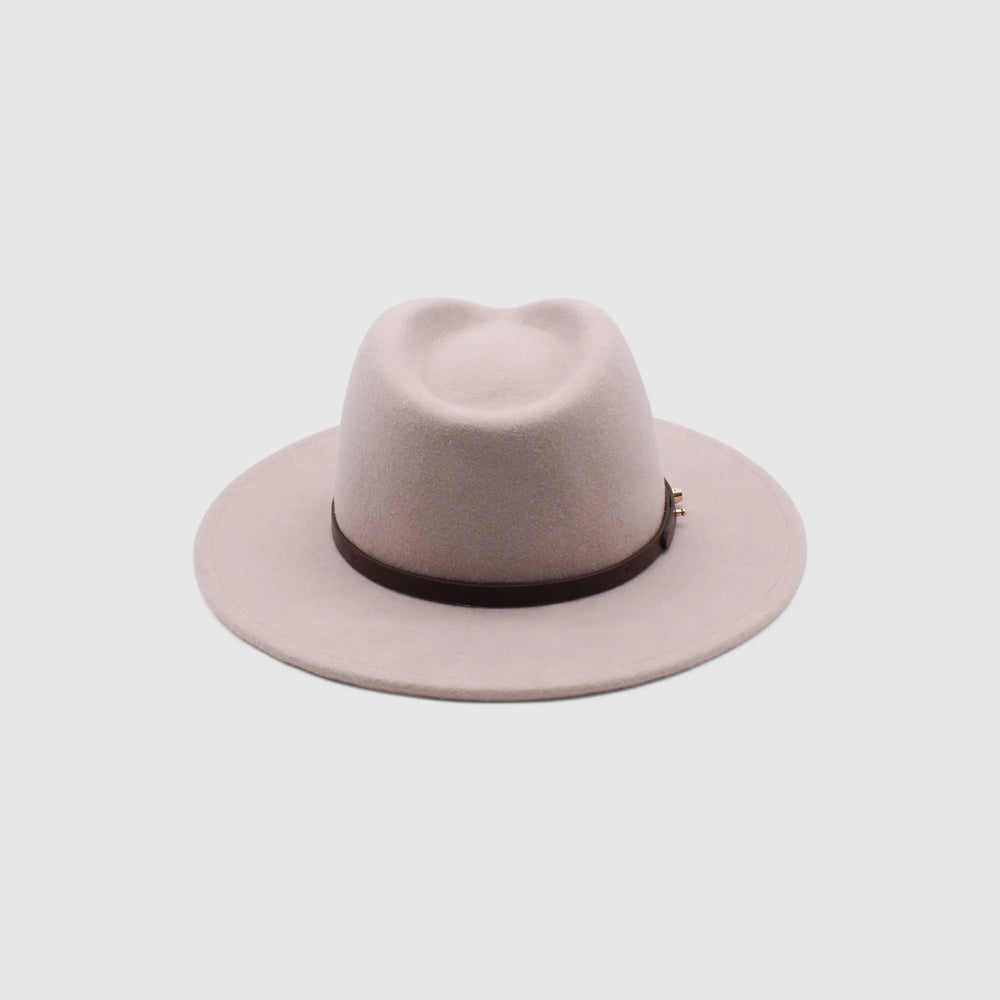 
                
                    Load image into Gallery viewer, Behind The Trees - Ace Of Something - Oslo Fedora in Rose Dust  - Stunning fedora made from 100% Australian wool - stylish women’s hat
                
            