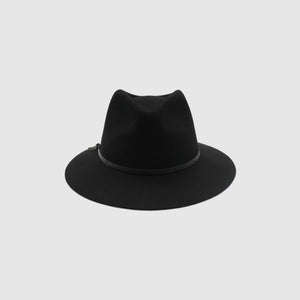 Behind The Trees - Ace Of Something - The Durango Fedora in Black  - Stunning fedora made from 100% Australian wool - stylish women’s hat