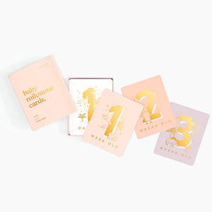 Fox & Fallow - Baby Milestone Cards - Cream