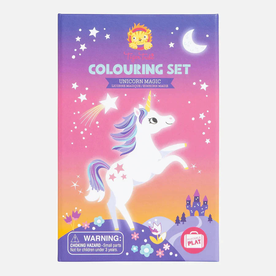 Behind the Trees - Tiger Tribe - Colouring Set - Unicorn Magic - Perfect birthday party gift - Under $20 - Magical Art Set - Christmas Stocking Stuffer