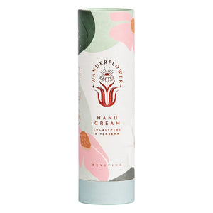 
                
                    Load image into Gallery viewer, Behind The Trees - Wanderflower - Hand Cream - Eucalyptus + Verbena - Gift under $20 for her - perfect gift for mothers day 
                
            