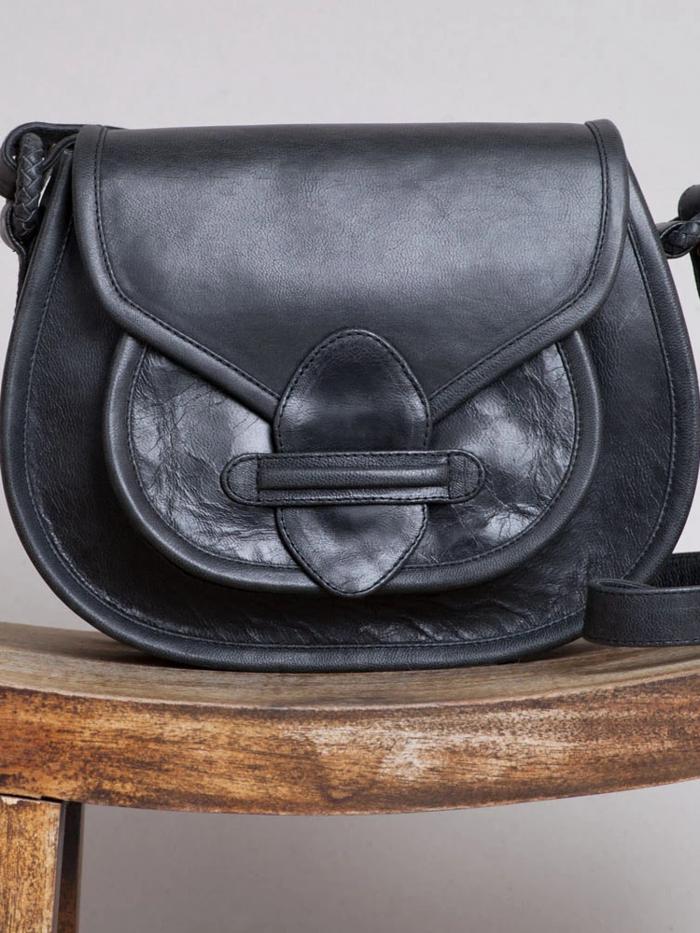 Ovae - Stitch Saddle Bag - Black