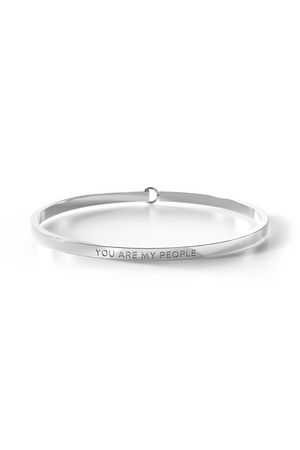 Be. Bangles - Bangle With Clasp - Silver - People