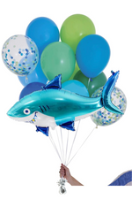READY TO GO - Inflated Balloon Bouquet - Handsome + Shark