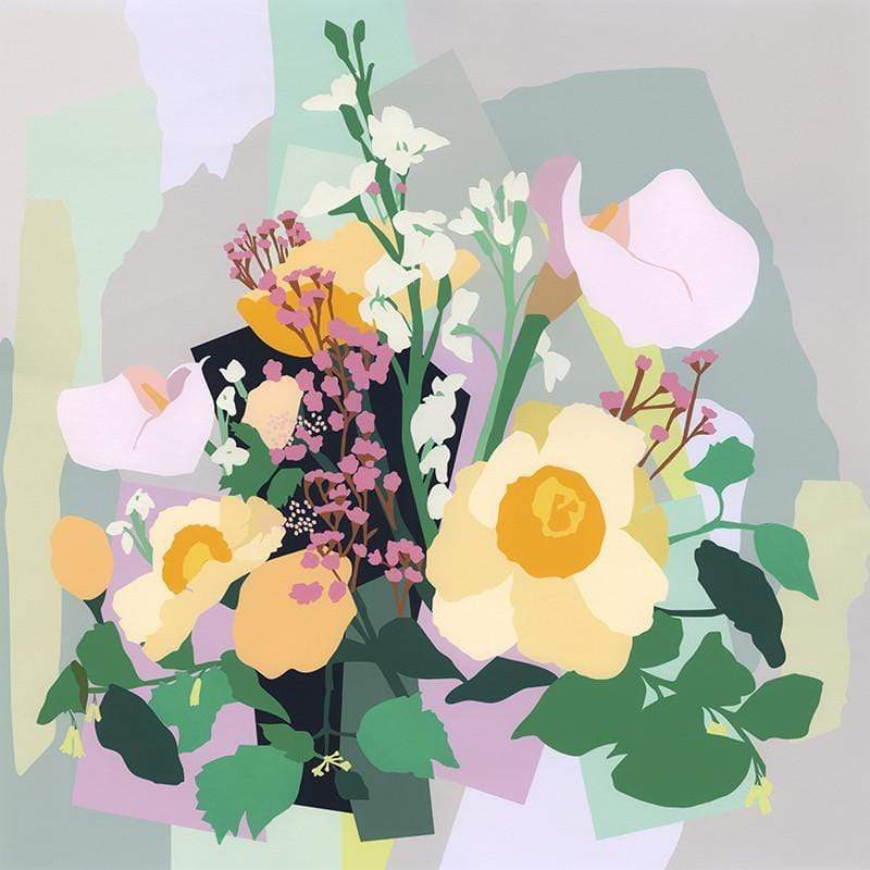 Leah Bartholomew - London Flowers - Print on Paper - Framed