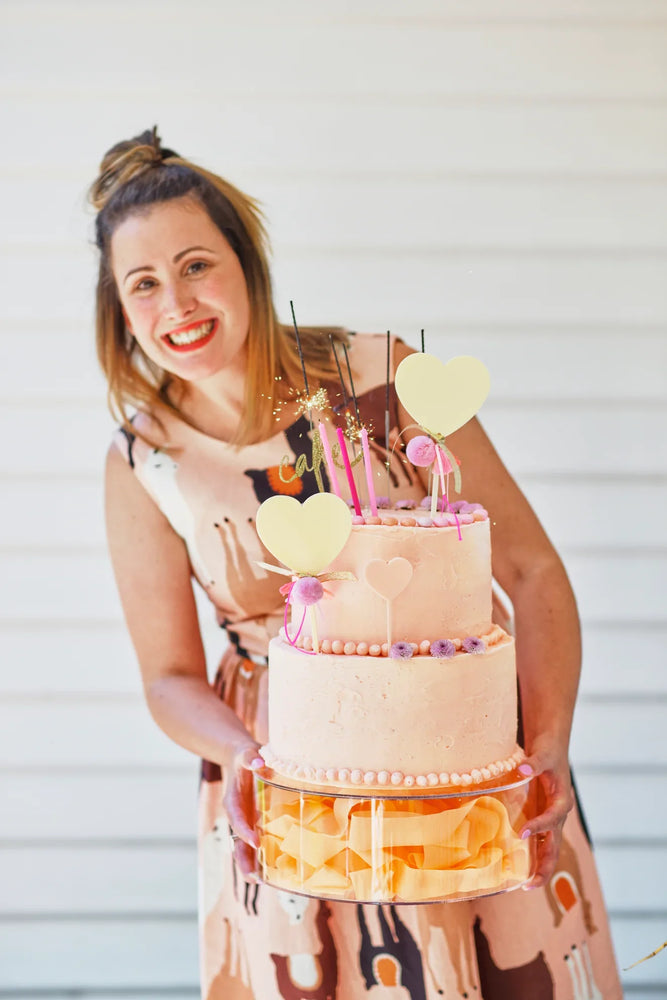 Poppies For Grace - Fillable Cake Stand - Large