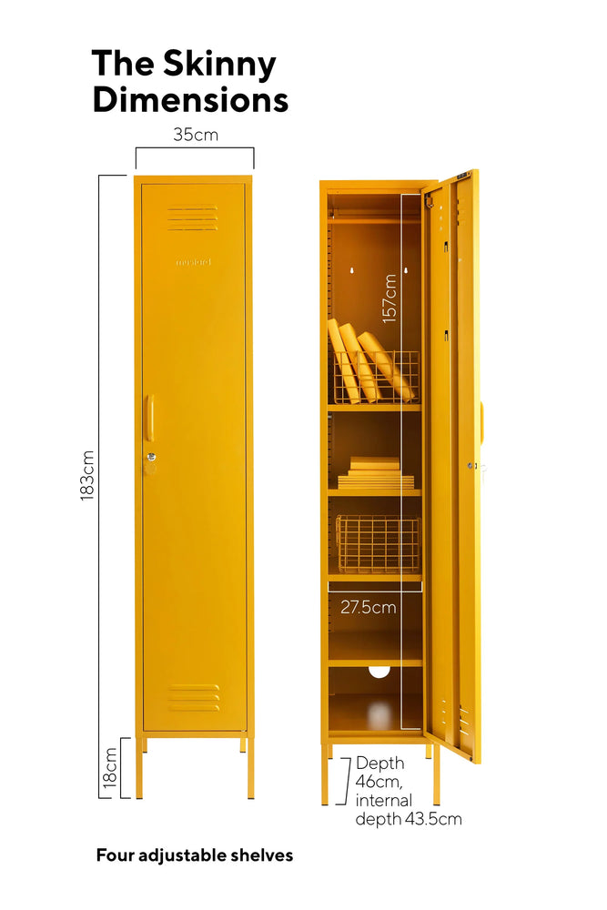 The Little Tree Store - Mustard Made - The Skinny - 11 Colours Available - Functional and stylish lockers