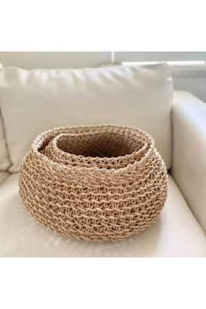 
                
                    Load image into Gallery viewer, Ivory House - Slouch Round Basket
                
            