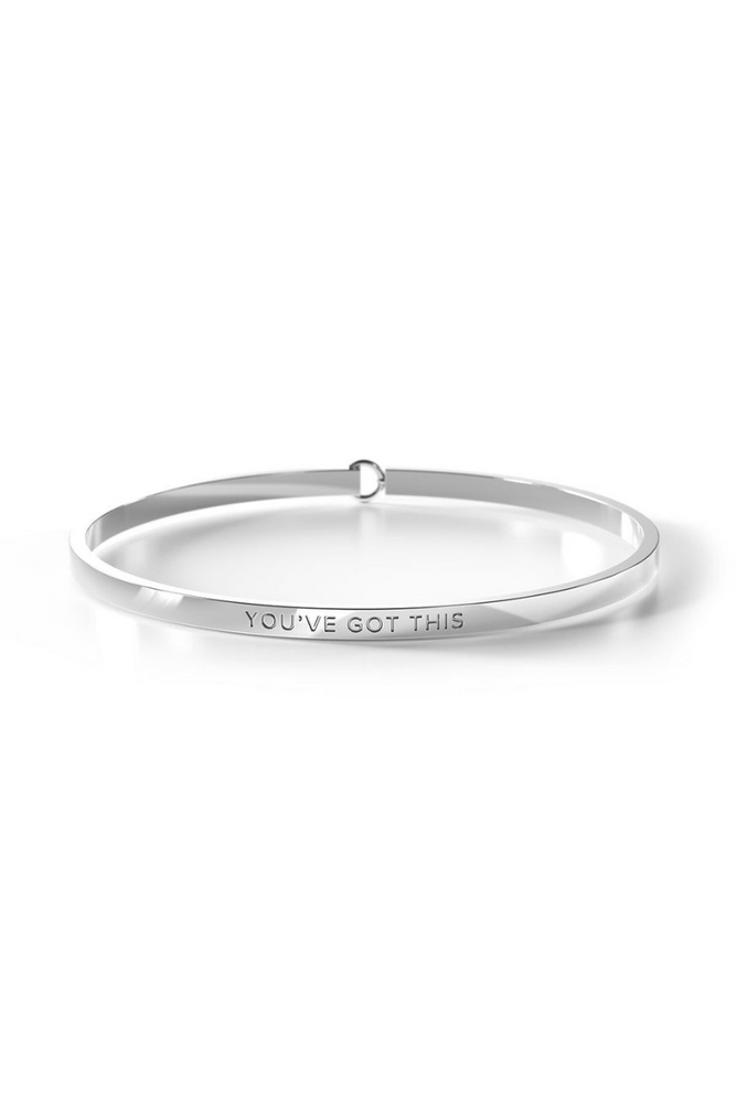 Be. Bangles - Bangle With Clasp - Silver - You Got This