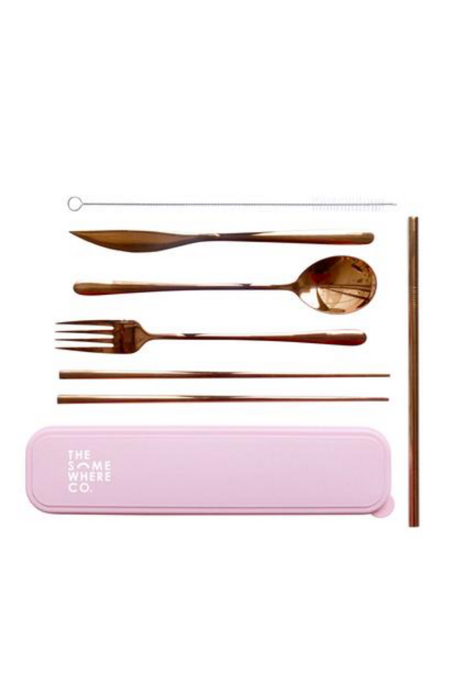 The Somewhere Co. - Take Me Away Cutlery Set - Rose Gold