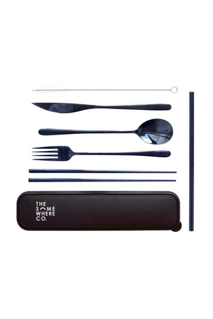 The Somewhere Co. - Take Me Away Cutlery Set - Black