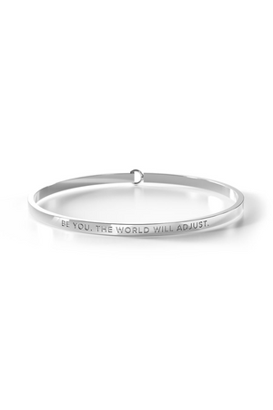 Be. Bangles - Bangle With Clasp - Silver - Be You