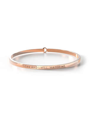 Be. Bangles - Bangle With Clasp - Rose Gold - I Can And I Will
