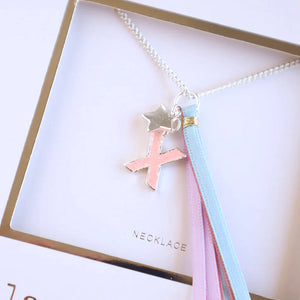 
                
                    Load image into Gallery viewer,  The Little Tree Store - Lauren Hinkley - Initial Necklace - X - Girls Birthday party present under $25
                
            