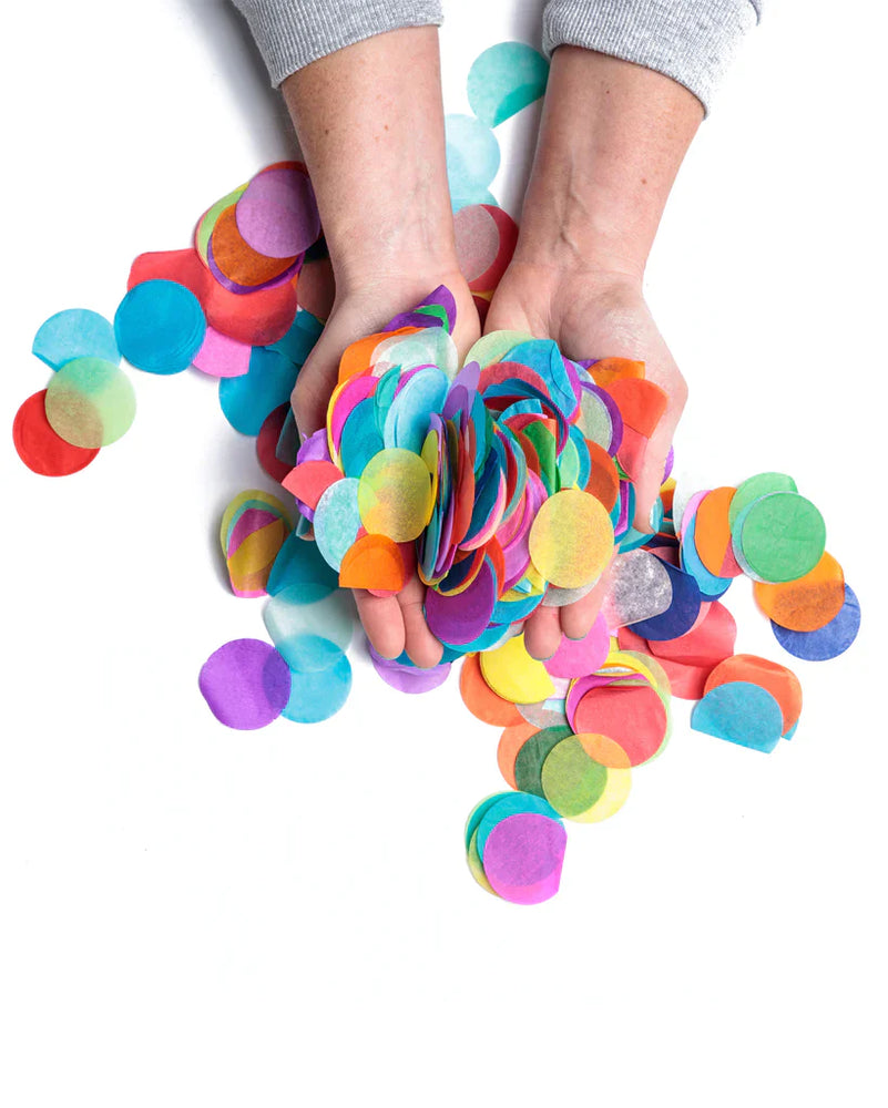 The Little Tree Store - Poppies For Grace - Jumbo Confetti - Rainbow - fun confetti - brithday confetti 