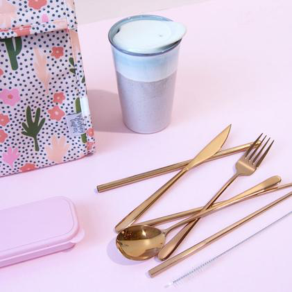 The Somewhere Co. - Take Me Away Cutlery Set - Rose Gold