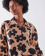 Kip & Co - Organic Cotton Adult L/S Shirt & Pant Pajama Set - Flowerhead-Behind The Trees
