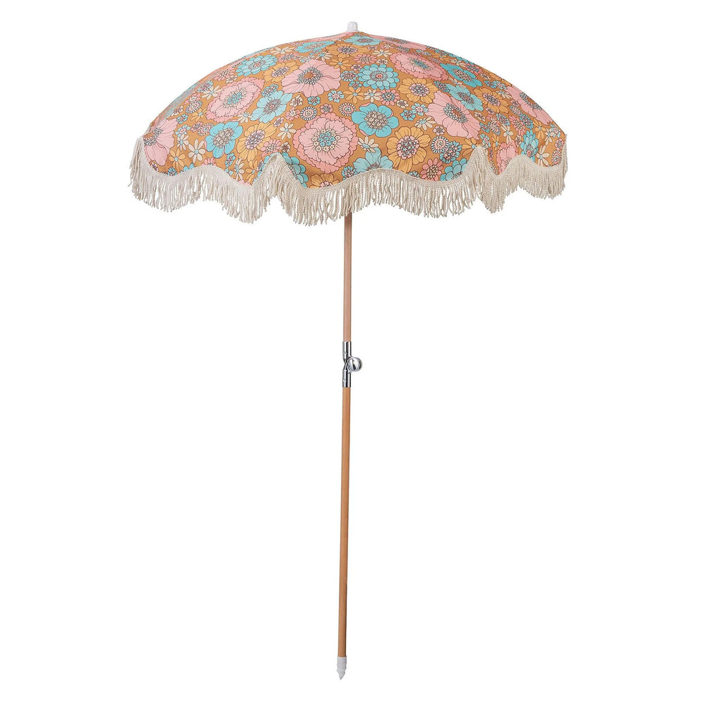 Kollab - Umbrella - Small - Retro Aqua Floral