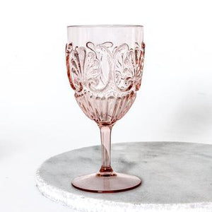 Indigo Love - Flemington Acrylic Wine Glass - Pink
