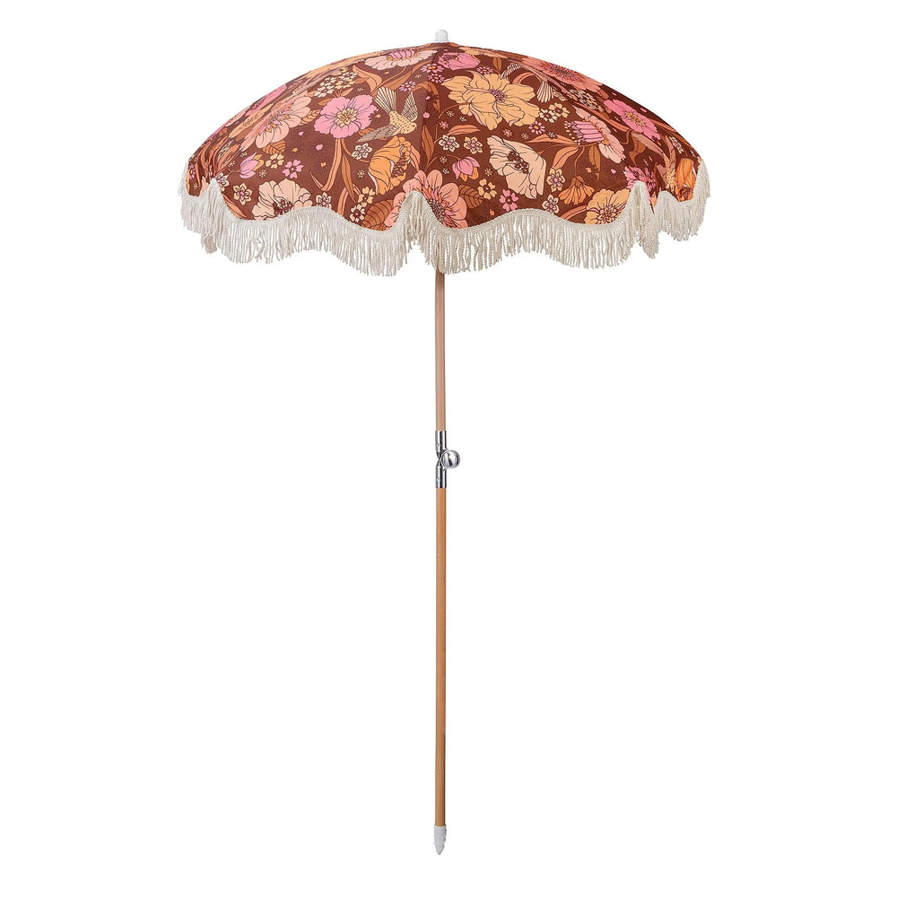 Behind The Trees - Kollab - Umbrella - Small - Vintage Flowers - Ultimate Christmas gift - Small beach umbrella - beautiful patterned umbrella 